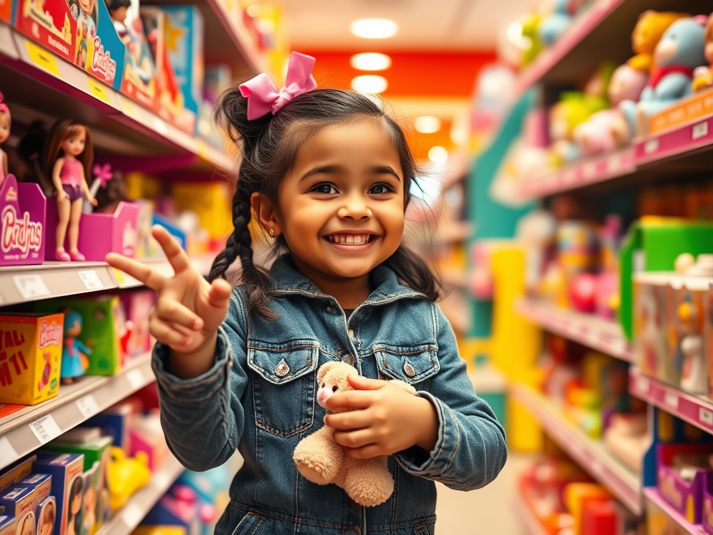 Cute GIRL Jilana Goes Toy Shopping&nbsp;Adventure